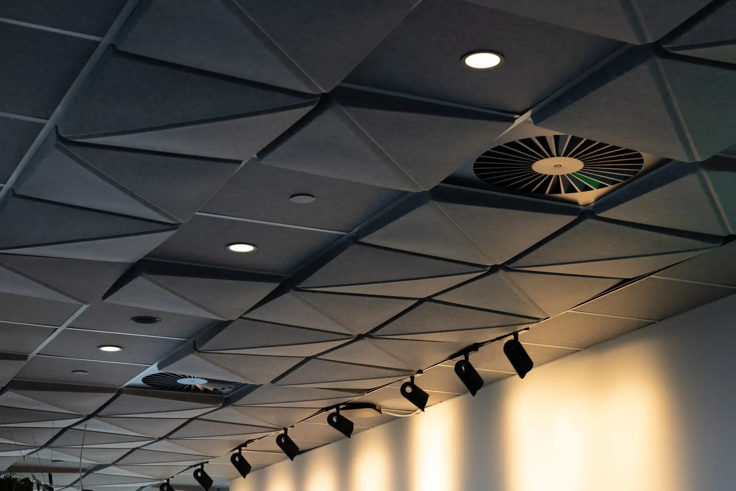 Autex Acoustics 3D Acoustic Ceiling Tiles — supplied and installed in Perth by Focus AV