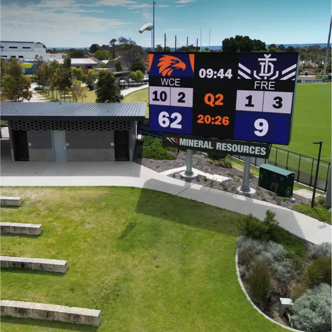 The challenge — Scoreboard for the West Coast Eagles