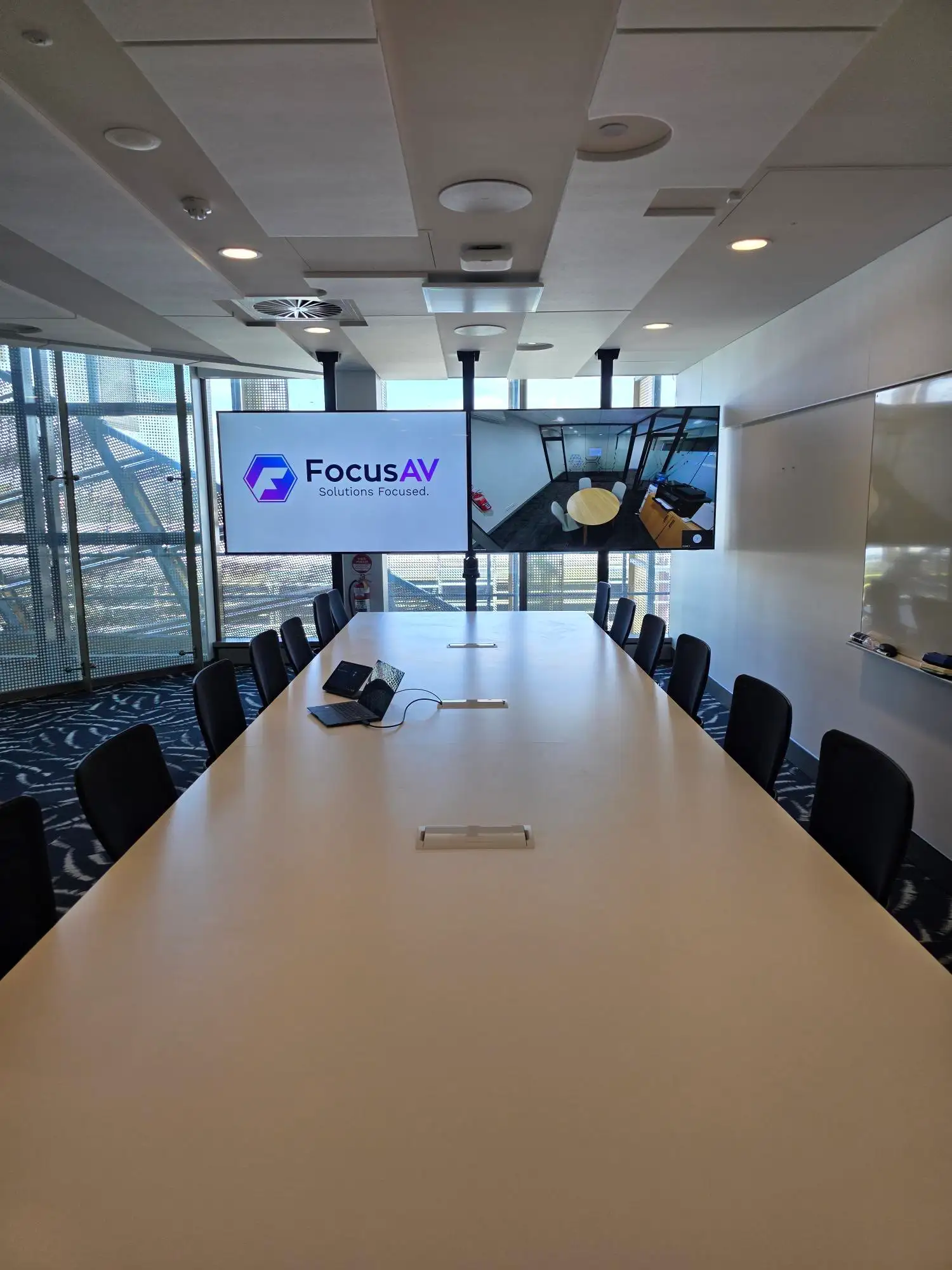 ECU Collaborative Spaces AV Upgrade — Focus AV installation