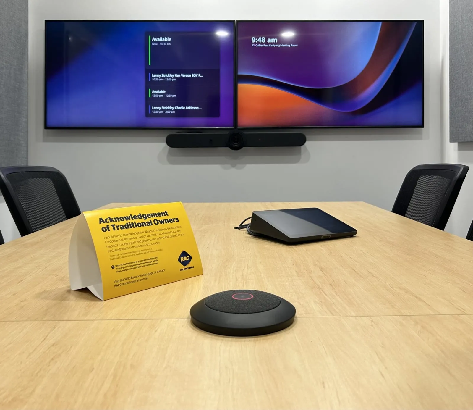 Displays at eye height