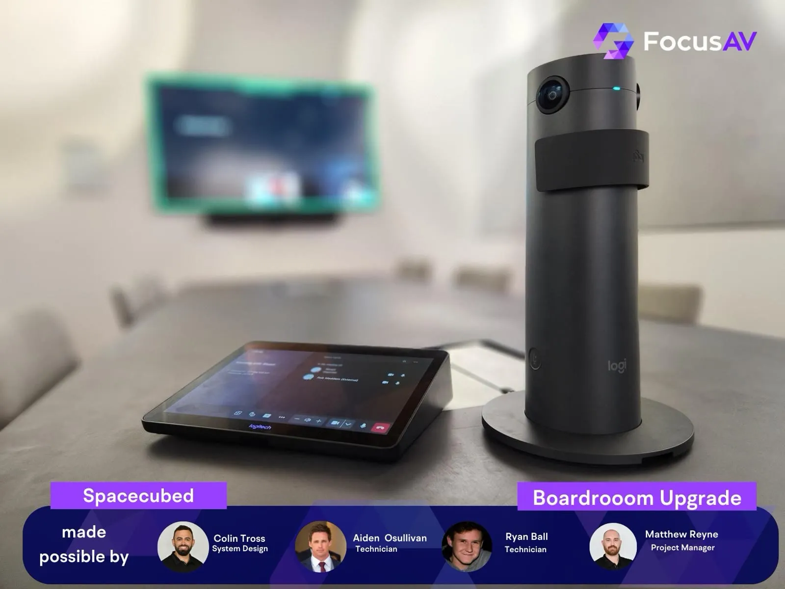 Upgraded Boardroom & Demo Space for Spacecubed — Focus AV project