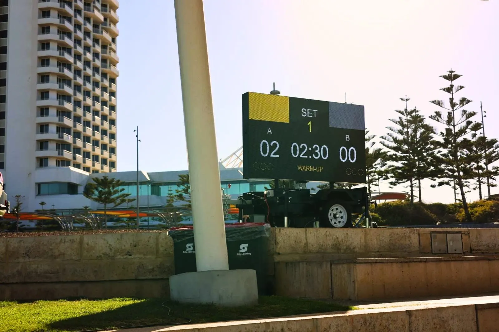High-Tech LED Scoreboard for Volleyball WA — Focus AV project