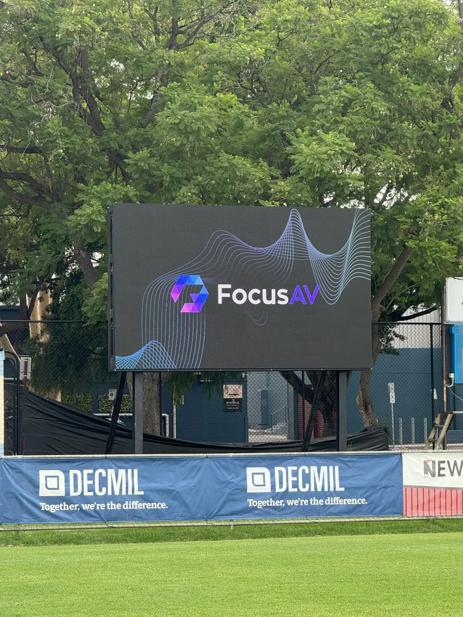 Perth Soccer Club LED Scoreboard Upgrade — Focus AV installation