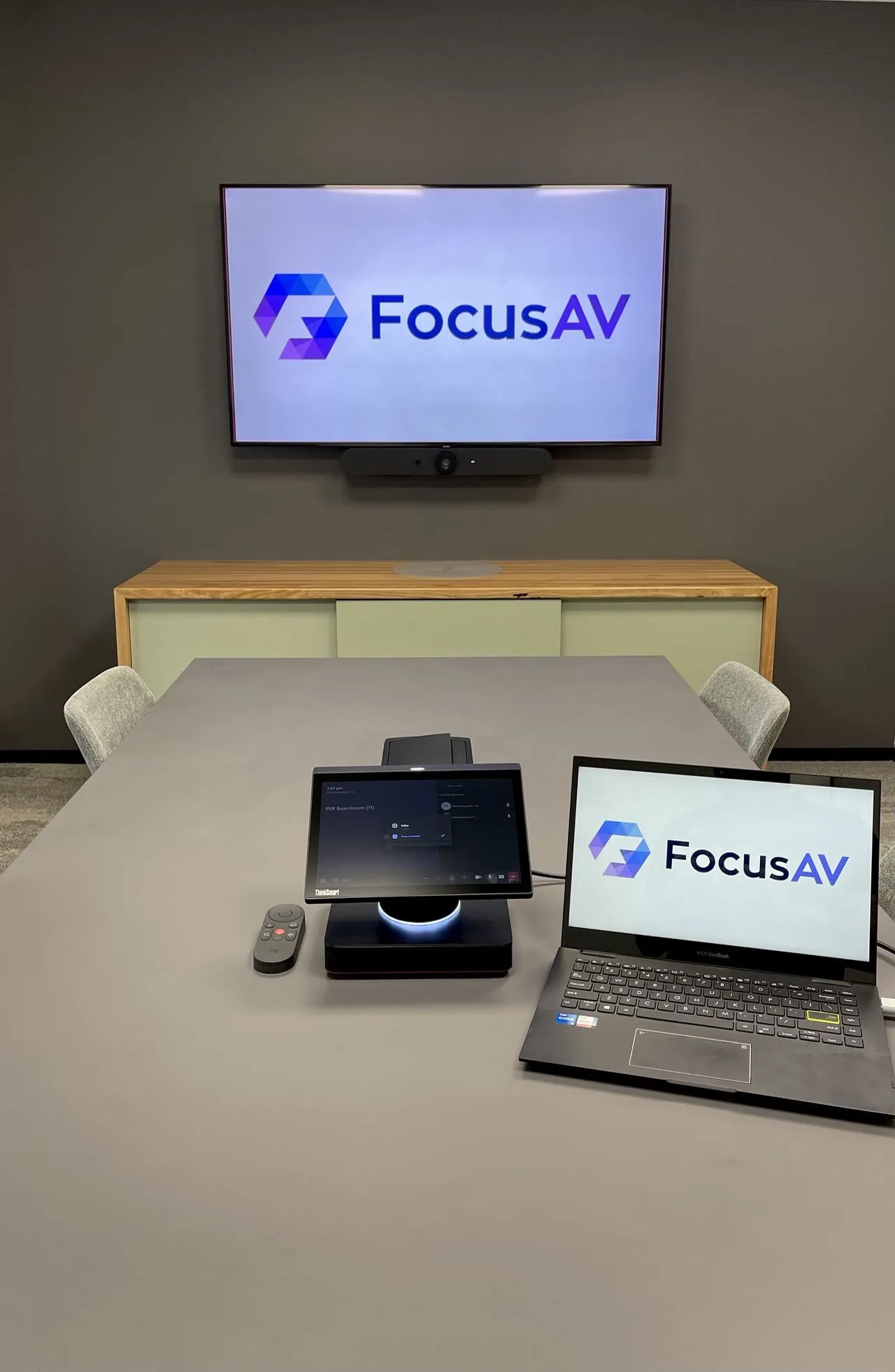 New Boardroom AV for WGA — install photo 1
